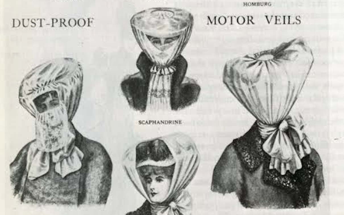 Edwardian Lady's Motoring Veil + Skirt - Historic Driving Costume